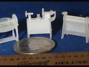 HO Scale Small Machines for Metal Shop 1/87 in Tan Fine Detail Plastic
