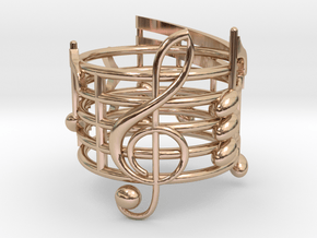 N. 13 (open ring sizeable) in 14k Rose Gold Plated Brass