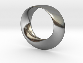 Mobius Strip Pendant in Polished Silver