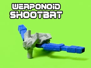 ShootBat Transforming Weaponoid Kit (5mm) in White Natural Versatile Plastic