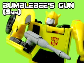 Bumblebee's Gun (MTMTE), 5mm in White Natural Versatile Plastic