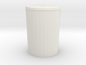 Printle Thing Dust Bin - 1/24 in White Natural Versatile Plastic