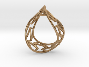 Infinity Frame Ring in Polished Brass