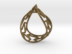 Infinity Frame Ring in Polished Bronze