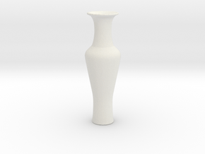 Printle Thing China Vase 1/24 in White Natural Versatile Plastic