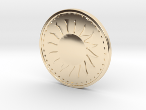 Coin of the Sun in 14K Yellow Gold