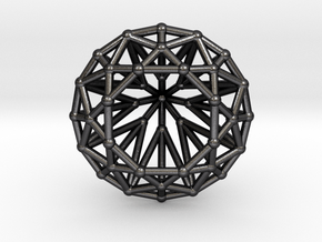 Diamond - Brilliant crystal geometry in Polished and Bronzed Black Steel