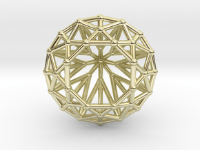 Diamond - Brilliant crystal geometry in 14k Gold Plated Brass
