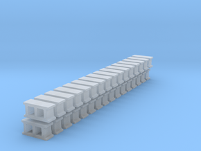 Cinderblocks in O Scale in Smooth Fine Detail Plastic