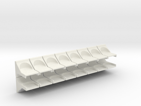 Breadboard Magnet Mount 16 Pack in White Natural Versatile Plastic