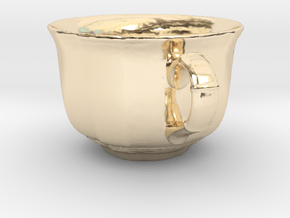 Tea Mug in 14K Yellow Gold: Small