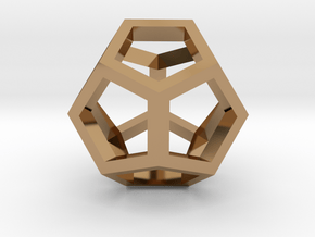 geommatrix dodecahedron in Polished Brass