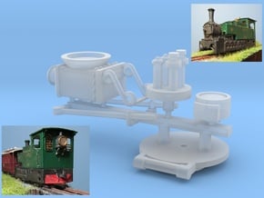 00n3 Clogher Tram Engine - Detail Parts in Smooth Fine Detail Plastic