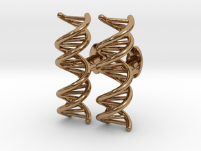 Small DNA Cufflinks in Polished Brass