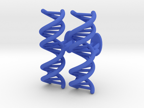 Small DNA Cufflinks in Blue Processed Versatile Plastic