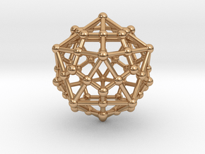 Dodecahedron - Icosahedron in Polished Bronze