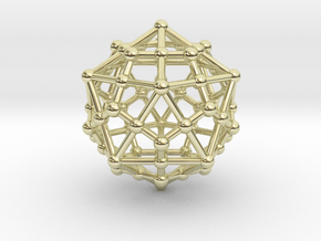 Dodecahedron - Icosahedron in 14K Yellow Gold