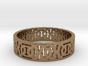 Chromos Ring (size 4-10)  in Natural Brass: 10 / 61.5