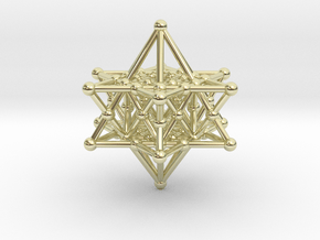 Merkiva Merkaba in 14k Gold Plated Brass