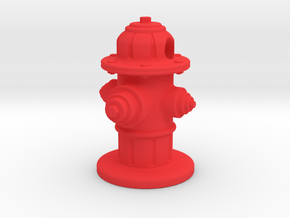 Fire Hydrant  in Red Processed Versatile Plastic