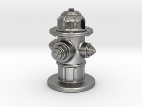 Fire Hydrant  in Natural Silver