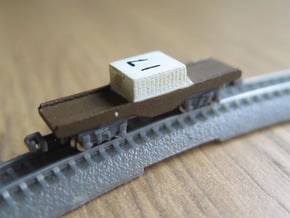 1/450 UK Nuclear Flask Wagon in Smooth Fine Detail Plastic