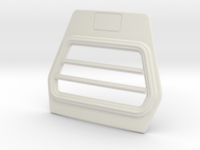 Trapezium-grill-A-1to13 in White Natural Versatile Plastic