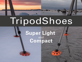 TripodShoes in Orange Processed Versatile Plastic