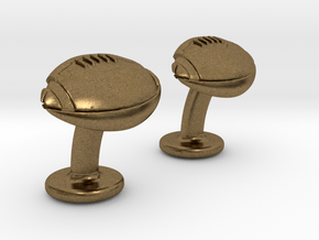 American Football Cuffslinks in Natural Bronze