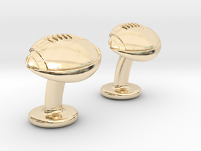 American Football Cuffslinks in 14K Yellow Gold