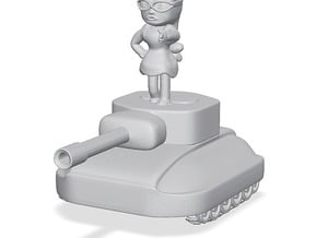 Fiura The Tank Girl Figurine #1 in Tan Fine Detail Plastic