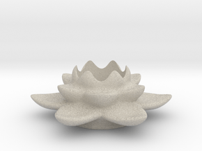Lotus Candleholder / Kerzenhalter in Natural Sandstone