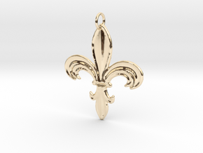 Heraldik Lilie 1 in 14K Yellow Gold