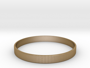 Bracelet Medium B  Ø2.44 inch/Ø62 mm in Polished Gold Steel