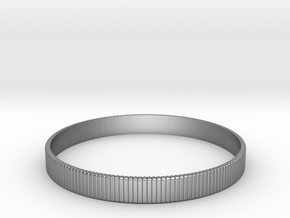Bracelet Medium B  Ø2.44 inch/Ø62 mm in Natural Silver