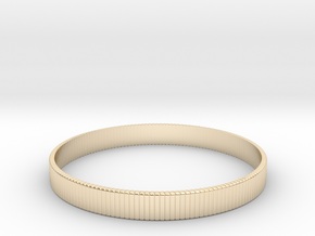 Bracelet Medium B  Ø2.44 inch/Ø62 mm in 14k Gold Plated Brass