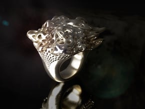 Nebula Ring in Polished Silver