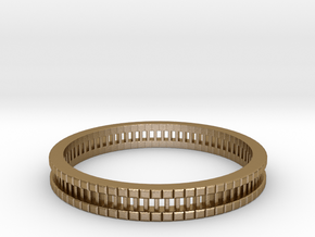 Bracelet D Small 2.0 Inch-52 Mm in Polished Gold Steel