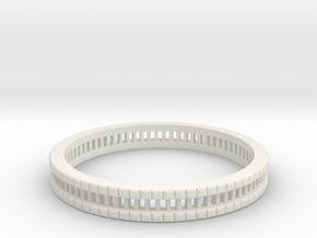 Bracelet D Small 2.0 Inch-52 Mm in White Natural Versatile Plastic