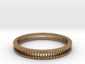 Bracelet D Small 2.0 Inch-52 Mm in Natural Brass