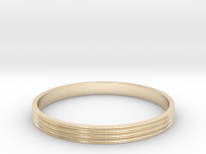 Bracelet  Ø2.5 Inch- Ø64 Mm in 14k Gold Plated Brass