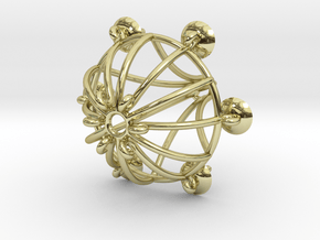 Majestic Chandelier Pendant in 18k Gold Plated Brass: Medium