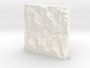 3'' Grand Canyon, Arizona, USA, Sandstone in White Processed Versatile Plastic