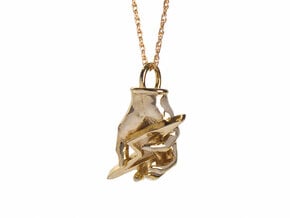 Hand of Zeus in 14k Gold Plated Brass