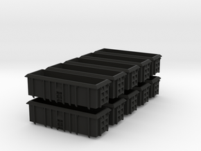 PO-022a-d Scrap Wagon Bundle for Peco Chassis. in Black Natural Versatile Plastic