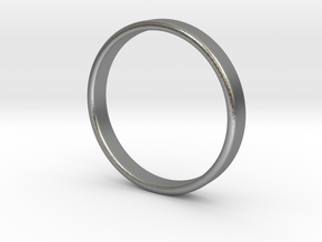 Simple band - size 9 US / 189 mm EU in Natural Silver: 9 / 59