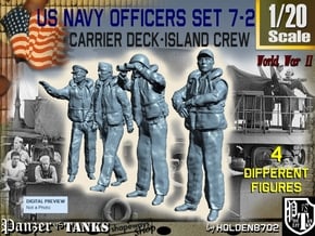 1/20 USN Officers Carrier Island Set7-2 in White Natural Versatile Plastic