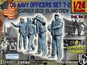 1-24 USN Officers Carrier Island Set7-2 in White Natural Versatile Plastic
