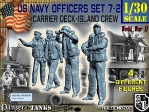 1-30 USN Officers Carrier Island Set7-2 in White Natural Versatile Plastic