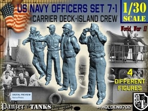 1-30 USN Officers Carrier Island Set7-1 in White Natural Versatile Plastic